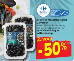 Carrefour Zeeuwse mosselen Jumbo aanbieding