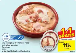 Carrefour Vispannetje op Oostendse wijze met grijze garnalen 2 x 300g aanbieding