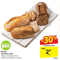 Carrefour Brood 350g aanbieding