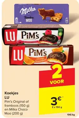 Carrefour Koekjes LU 2 x 150g aanbieding