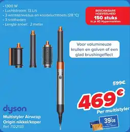 Carrefour dyson Multistyler Airwrap Origin nikkel/koper aanbieding