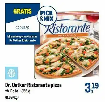 Makro Dr. oetker ristorante pizza pollo aanbieding
