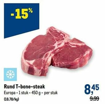 Makro Rund t-bone-steak aanbieding