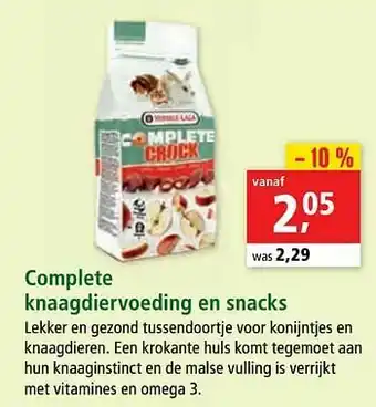 Maxi Zoo Complete knaagdiervoeding en snacks aanbieding