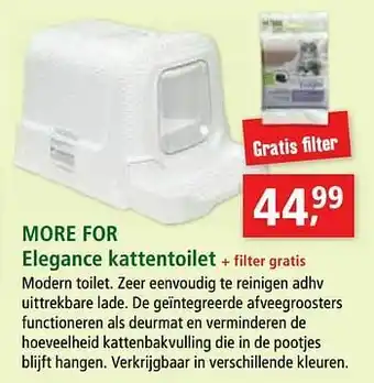More for elegance kattentoilet + filter gratis