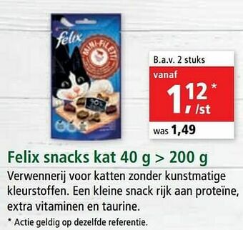 Maxi Zoo Felix snacks kat aanbieding