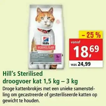 Maxi Zoo Hill’s sterilised droogvoer kat aanbieding