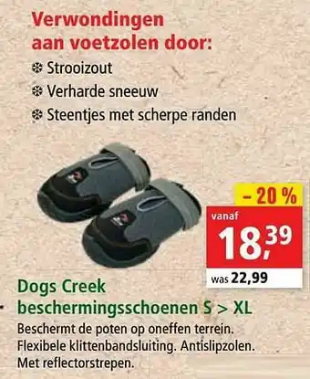 Maxi Zoo Dogs Creek beschermingsschoenen S > XL aanbieding