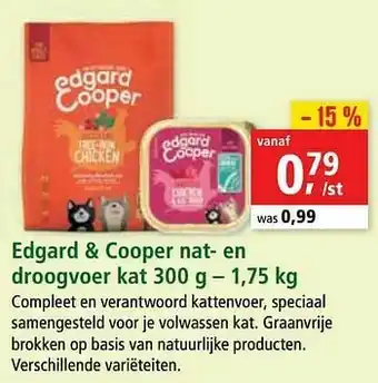 Maxi Zoo Edgard + cooper nat- en droogvoer kat aanbieding