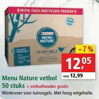 Maxi Zoo Menu nature vetbol aanbieding