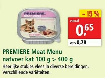 Maxi Zoo Premiere meat menu natvoer kat aanbieding