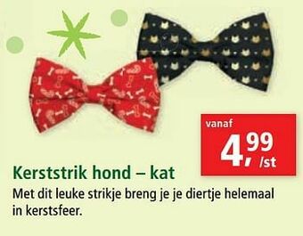 Maxi Zoo Kerststrik hond kat aanbieding