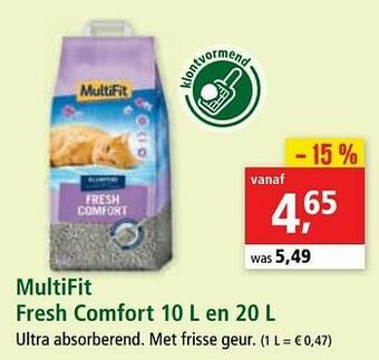 Maxi Zoo Multifit fresh comfort aanbieding