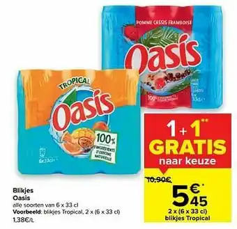 Carrefour Blikjes tropical aanbieding