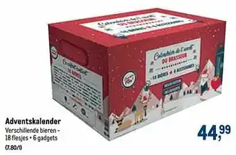 Adventskalender verschillende bieren