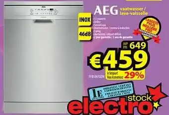 Ae vaatwasser - lave-vaisselle ffb53610zm