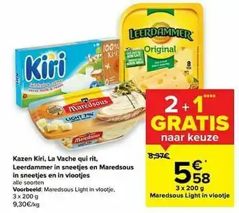 Carrefour Market Maredsous light in vlootje aanbieding