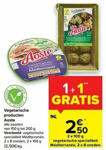 Carrefour Market Vegetarische specialiteit méditerranée aanbieding