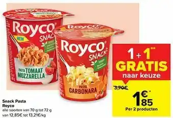 Carrefour Snack pasta royco aanbieding