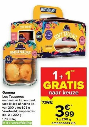 Carrefour Empanadas kip aanbieding