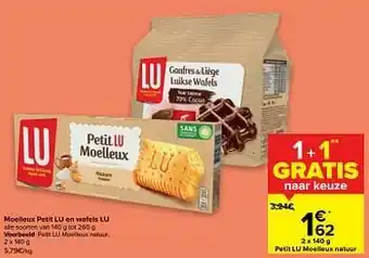 Carrefour Petit lu moelleux natuur aanbieding