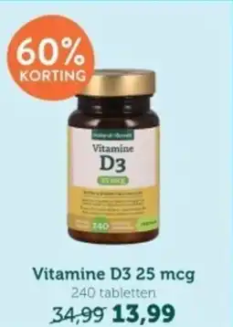 Holland & Barrett Vitamine D3 25 mcg 240 tabletten aanbieding