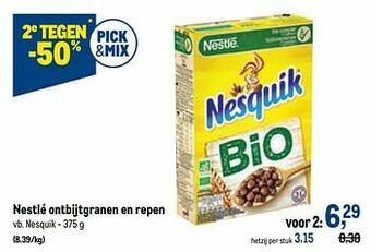 Nestlé ontbijtgranen en repen nesquik