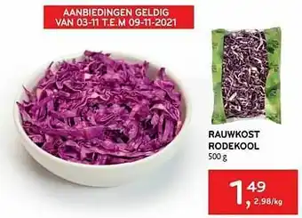 Alvo Rauwkost rodekool aanbieding