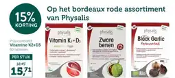 Holland & Barrett Physalis Vitamine K2+D3 60 tabletten aanbieding