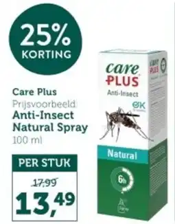 Holland & Barrett Care Plus Anti-Insect Natural Spray aanbieding