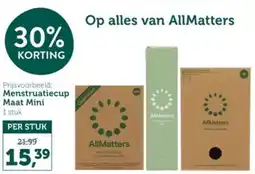 Holland & Barrett AllMatters Menstruatiecup Maat Mini aanbieding
