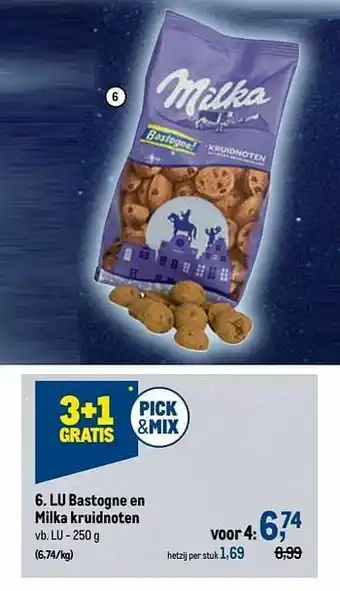 Makro Lu bastogne en milka kruidnoten aanbieding