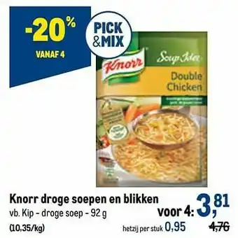 Makro Knorr kip - droge soep aanbieding