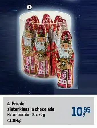 Makro Friedel sinterklaas in chocolade aanbieding