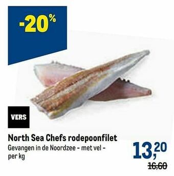Makro North sea chefs rodepoonfilet aanbieding