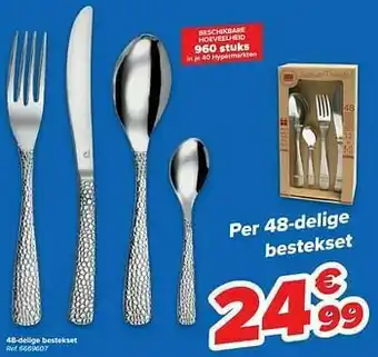 Carrefour 48-delige bestekset aanbieding