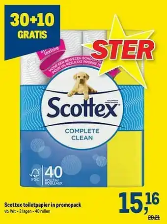 Scottex toiletpapier wit
