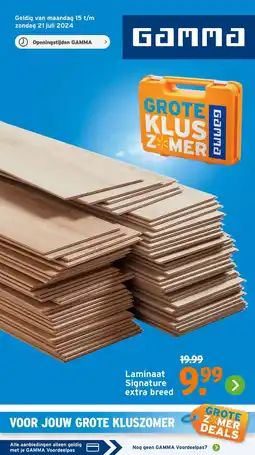GAMMA Laminaat signature aanbieding