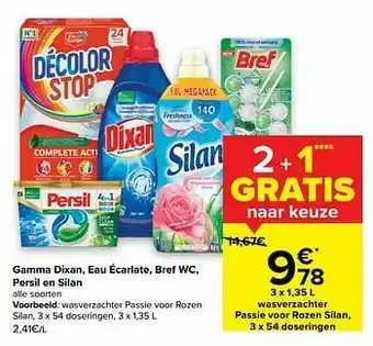 Carrefour Market Wasverzachter passie voor rozen silan aanbieding