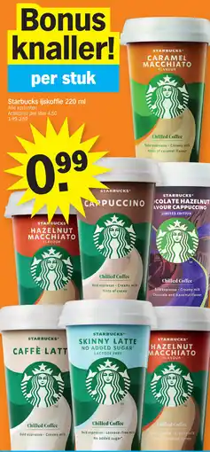Albert Heijn Starbucks ijskoffie 220 ml aanbieding