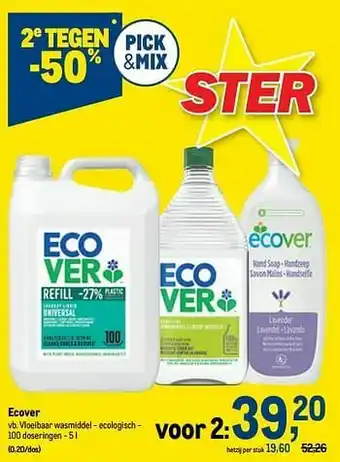 Ecover vloeibaar wasmiddel - ecologisch