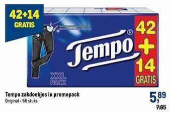 Makro Tempo zakdoekjes aanbieding