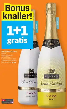 Albert Heijn Berberana Cava Brut, Semi Seco en Rosé Brut 0.75liter aanbieding