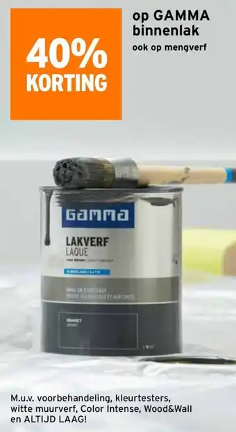 GAMMA Binnenlak aanbieding