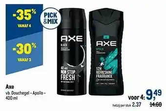 Axe douchegel - apollo