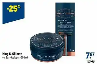 Makro King c. gillette baardbalsem aanbieding