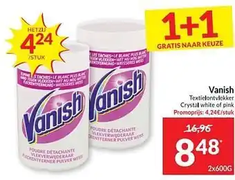 Vanish textielontvlekker crystal white of pink
