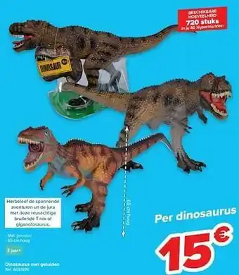 Dinosaurus met geluiden
