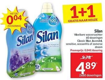 Intermarché Silan vloeibare wasverzachter aanbieding