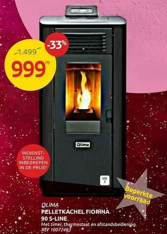 Brico Pelletkachel fiorina 90 s-line aanbieding